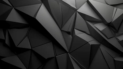 Behangcirkel モノクロの濃い灰色の抽象的な背景GenerativeAI © enopi