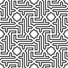 arabic geometric seamless ornament pattern