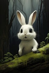 Bunny, Cartoon, Generative AI