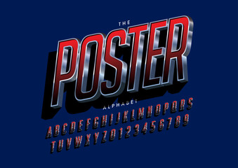 Vector of stylized modern font and alphabet © Vectoran