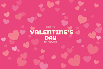 Valentine's Day background, Happy Valentine's Day banner