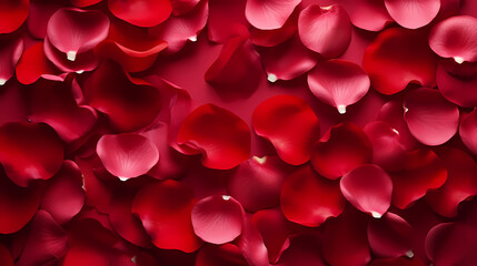 Vibrant Valentine's Day background with red hearts