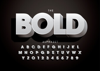 Vector of stylized modern font and alphabet © Vectoran