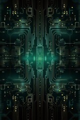 Digital circuit technology background, generative ai
