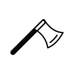 lumber jack icon with white background vector stock illustration