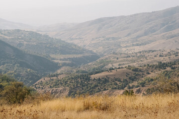 Obraz premium Chimgan mountains near Tashkent city, Uzbekistan