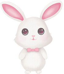 rabbit kawaii cartoon character