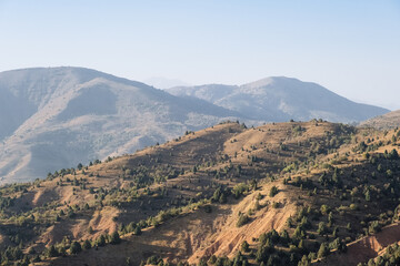 Obraz premium Chimgan mountains near Tashkent city, Uzbekistan