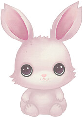 rabbit kawaii cartoon character