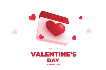 Valentine's Day background, Happy Valentine's Day banner
