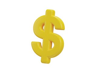dollar icon 3d rendering vector illustration