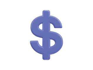 dollar sign isolated dollar symbol 3d render