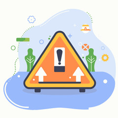 2d vector illustration safety icons , Civil protection and safety when working and taking safety 
