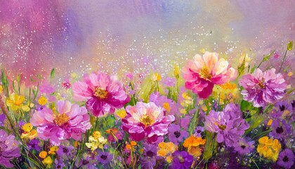 Fototapeta na wymiar Colorful watercolor floral background