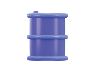 barrel of oil drum container icon 3d render