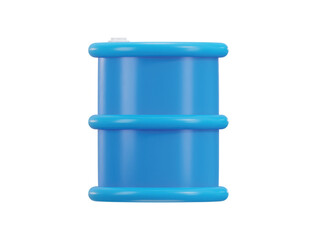 fuel drum container icon 3d render