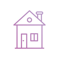 house icon with white background vector stock illustration