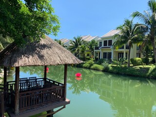 Vietnam resort on the river