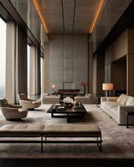 Modern luxury living room interior design