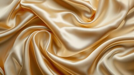 Light pale brown yellow silk satin. Gradient. Dusty gold color. Golden luxury elegant beauty...