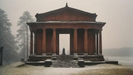 temple in the morning