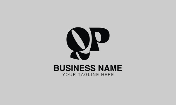 QP q qp initial logo | initial based abstract modern minimal creative logo, vector template image. luxury logotype logo, real estate homie logo. typography logo. initials logo