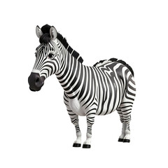 Fototapeta na wymiar Zebra, animal, cartoon, png