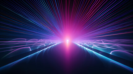 Abstract line art background, technological background