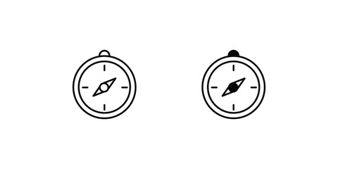 compas icon with white background vector stock illustration