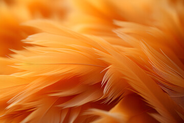 Red orange feather texture pattern background.