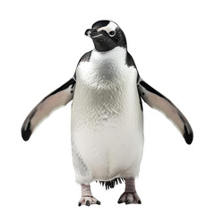 A penguin waddling on a transparent background.