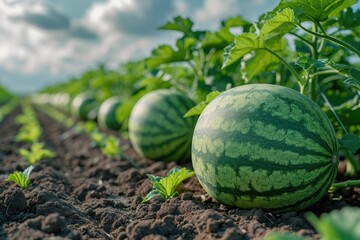 watermelons in the middle of the tree field professional photography