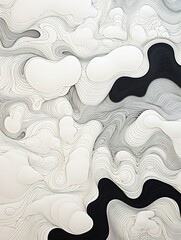 Abstract white and other color mixed backdrop top view, Generative AI.