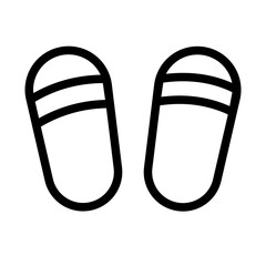 Slipper icon outline style for download (hotel pack)