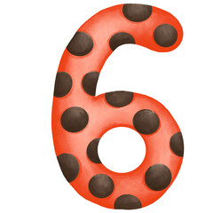 Fototapeta premium Number 6