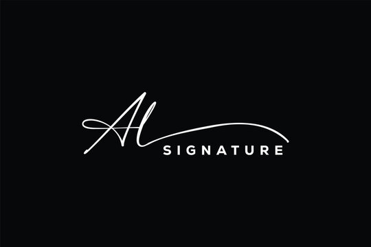 AL initials Handwriting signature logo. AL Hand drawn Calligraphy lettering Vector. AL letter real estate, beauty, photography letter logo design.
