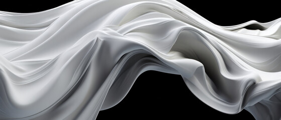 black and white silk waves background
