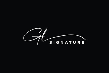 GL initials Handwriting signature logo. GL Hand drawn Calligraphy lettering Vector. GL letter real estate, beauty, photography letter logo design. © md.mahamud hassan