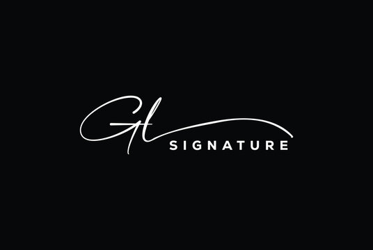 GL initials Handwriting signature logo. GL Hand drawn Calligraphy lettering Vector. GL letter real estate, beauty, photography letter logo design.
