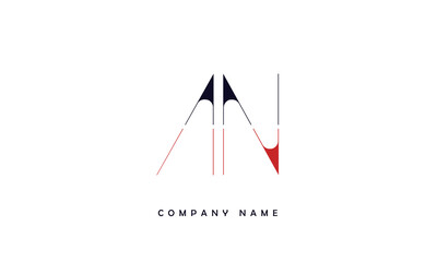 AN, NA, A, N Abstract Letters Logo Monogram