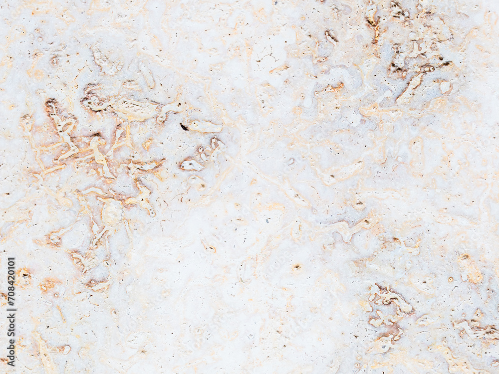 Wall mural dolomite texture. natural rock with beautiful beige patterns on the surface. polished flat stone. cl