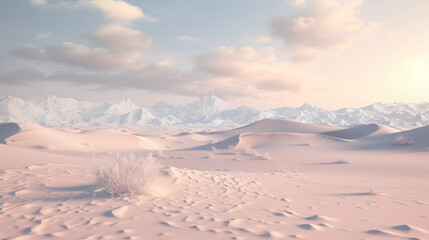 Volumetric winter desert