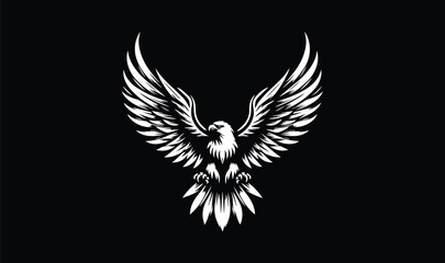 eagle logo design, eagle flying, eagle design - obrazy, fototapety, plakaty