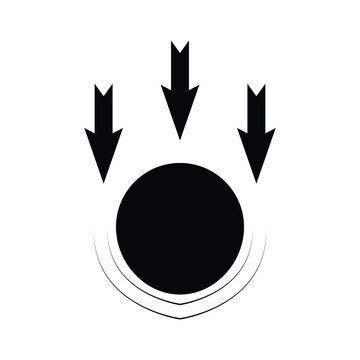 gravity icon vector