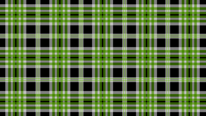 Green and black plaid checkered pattern background