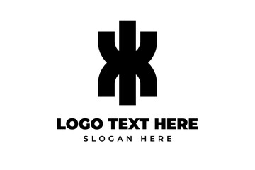 initial letter k and k logo for company design, Global Community Logos vector Icon Elements Template