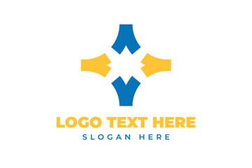 initial abstract logo star for company design, Global Community Logos Icon Elements Template, Community human Logo template vector. connection Community logo