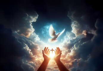 John 1:32 <The Holy Spirit descended from heaven like a dove>