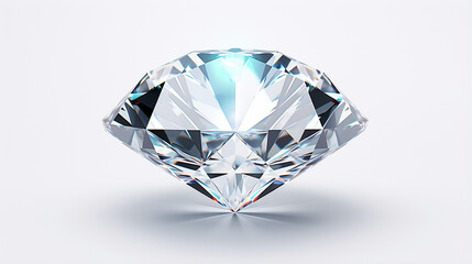 luxury diamond on white background 3d illustration