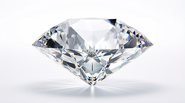 luxury diamond on white background 3d illustration